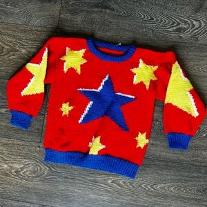 Hand Knit Childs Sweater